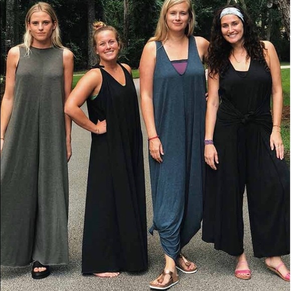 *ISO* Natural Life One Size Knit Jumpsuit - Picture 2 of 4